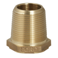 Ford Meter Box 2" Male AWWA Taper Thread X 1" Female AWWA Taper Thread Bushing BBAA-74-NL