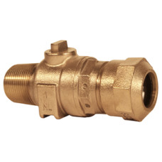 Ford Meter Box 1" Quick Joint Ball Corporation Stop FB1000-4-Q-NL