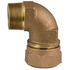 Ford Meter Box 3/4" Quick Joint For CTS X 3/4" Male Iron Pipe 90 Degree Bend Coupling L84-33-Q-NL