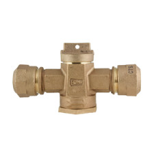 Ford Meter Box 3/4" Quick Joint Compression Curb Stop, Z44-333-Q-NL