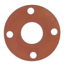 2" X 1/8" Thick 4 Hole Full Face Rubber Gasket