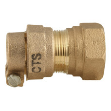 Ford Meter Box 1" Female Copper Thread X 1" Pack Joint For CTS Straight Compression Coupling C04-44-NL