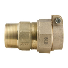 Ford Meter Box 1" Male Iron Pipe X 1" Pack Joint For CTS Straight Coupling C84-44-NL