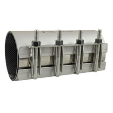 8" X 15" Long Stainless Steel Repair Clamp For Ductile Iron Pipe