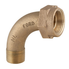 Ford Meter Box 1" Meter X 1" Male Iron Pipe Swivel Nut Angle Meter Coupling L38-44-NL Ford Meter Box 1" Meter X 1" Male Iron Pipe Swivel Nut Angle Meter Coupling L38-44-NL